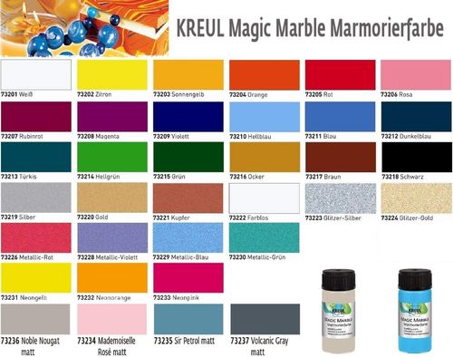 Magic Marble 20ml Marmorierfarbe wählbar aus 35 Farben