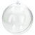 Acryl- Kunststoffkugel teilbar mit Loch und Öse Ø 10cm 1 Stück