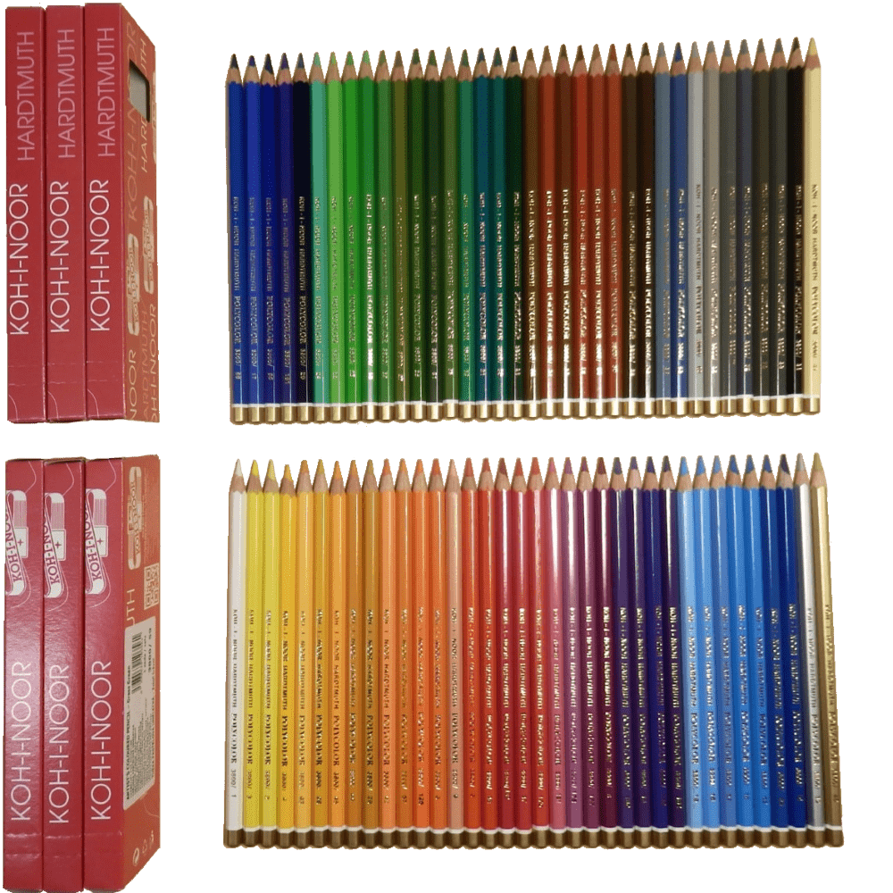 72 Polycolor Künstler Farbstifte Buntstifte Stift in Metallbox Geschenkset NEU 