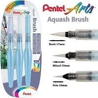 Pentel Arts 3er Set Aquash Brush Wassertank befüllbar