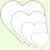 Keilrahmen Herz, Herzkeilrahmen Set - 20, 30, 40 & 50 cm