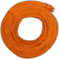 Peddigrohr Flechtmaterial 500g orange gefärbt - wählbar Ø 2,0 / 2,5 & 3 mm