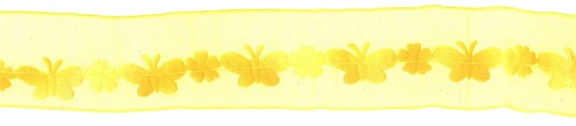 Motiv Schmetterling gelb 38mm Breit