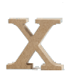 Kleinbuchstabe x